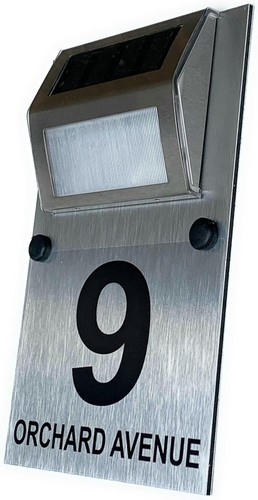 Solar led house numbers - solar,