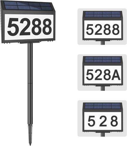 Solar house numbers for - house,