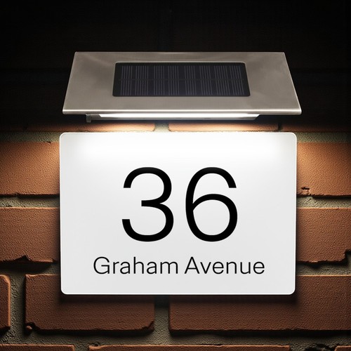 House number plaques - number, with