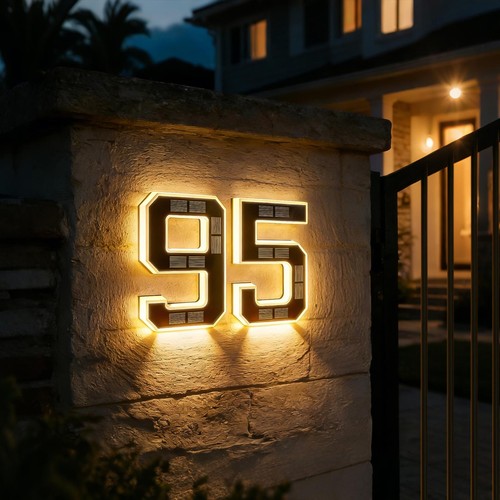 Solar house number light - solar,