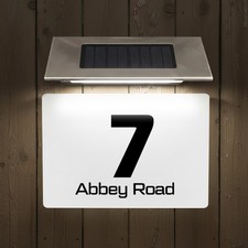 Outdoor Solar House Number