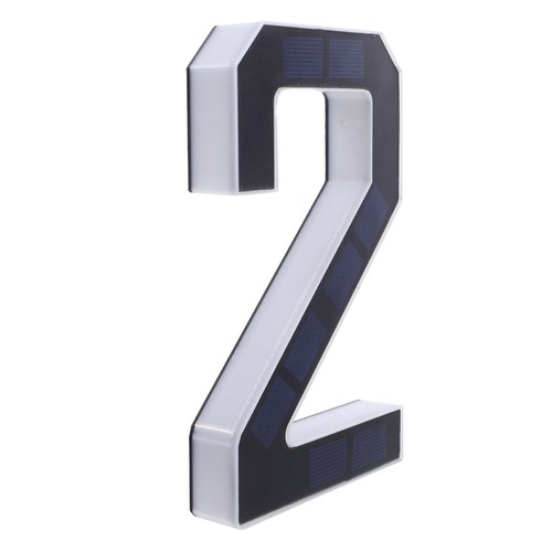 Solar lighted address number - lighted,