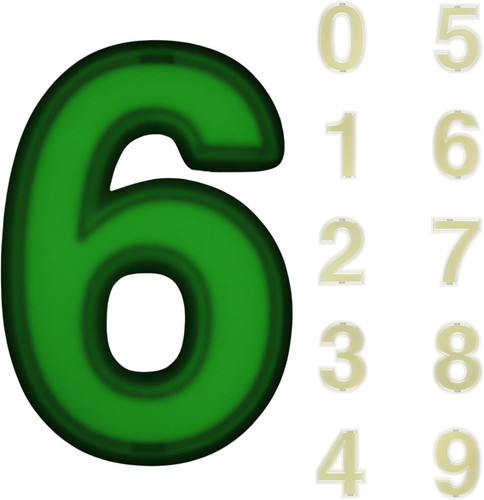 Solar house numbers - solar,