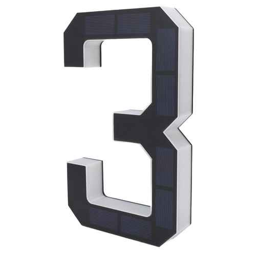 Solar lighted house number - house,