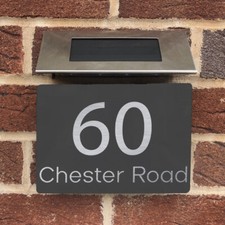 House Number Plaques with