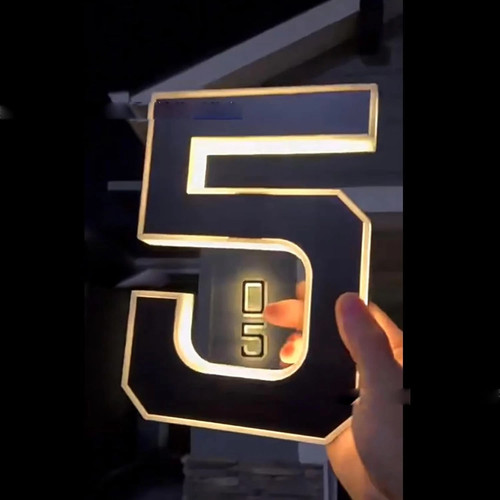 Solar led house numbers - solar, &