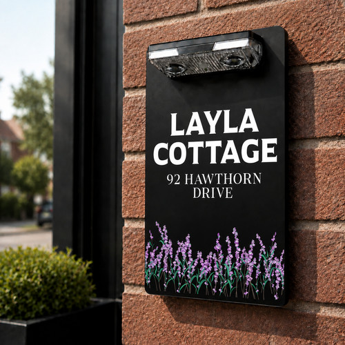 Personalised led solar house - personalised,