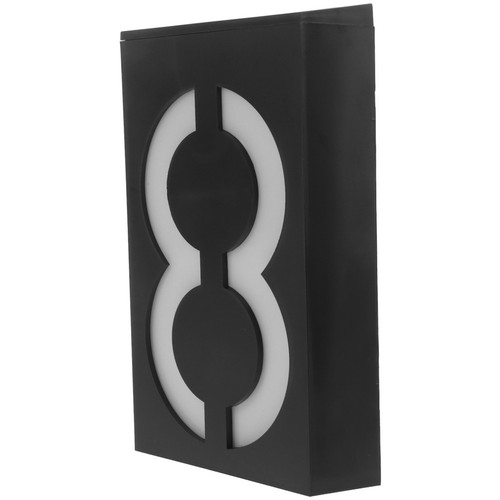 House number with solar - with,