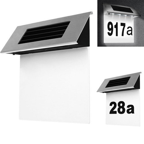 Solar doorplate number - doorplate, light
