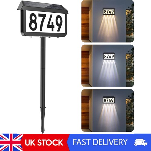 Solar powered address signs - solar,