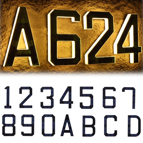 Solar led house numbers - led,