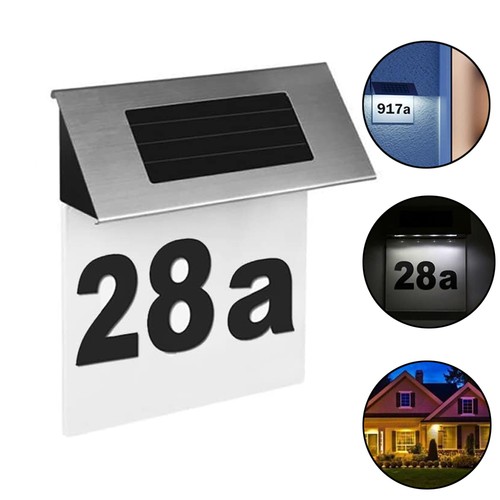 Solar doorplate number - number, light