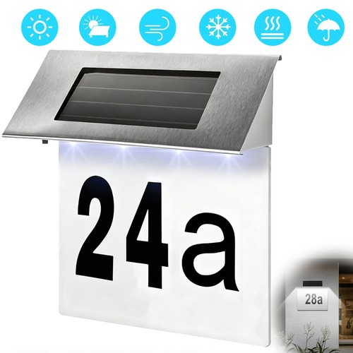 Solar house number - number,