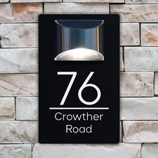 House Number Plaques Solar
