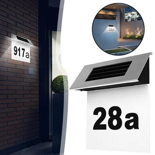 Solar doorplate number - doorplate,