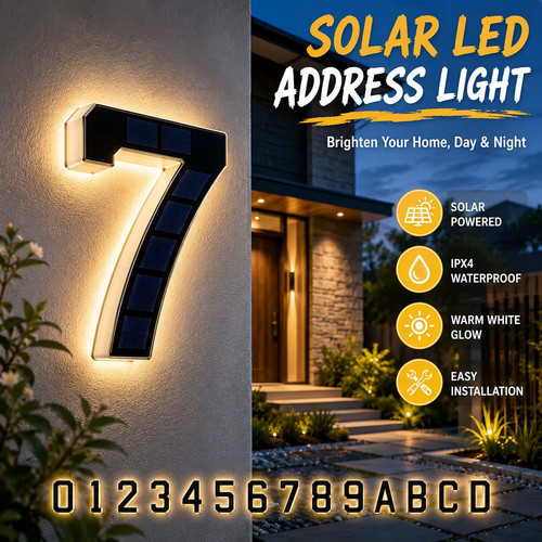 Led solar house - solar, number