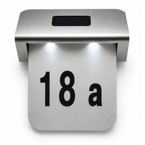 Solar led house number - solar,
