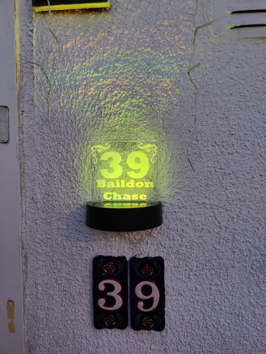 Solar powered house door
