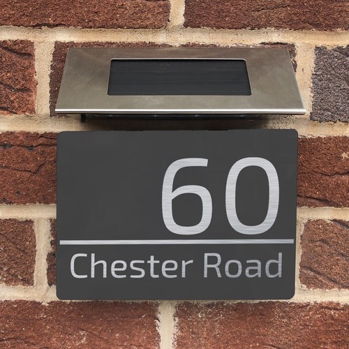 Solar light door sign - solar,
