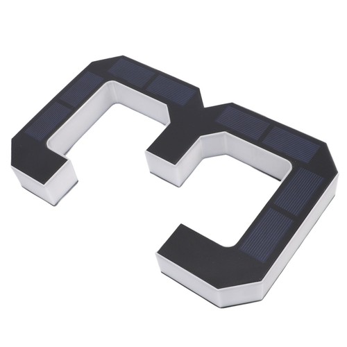 Solar lighted house number - lighted, 3