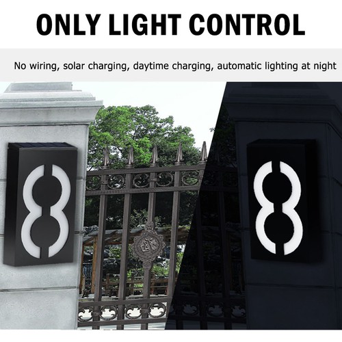 Address digits lamp sign - digits,