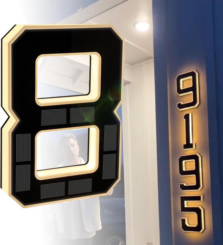 Solar led house numbers - house,