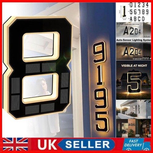 Solar led house numbers - numbers, &