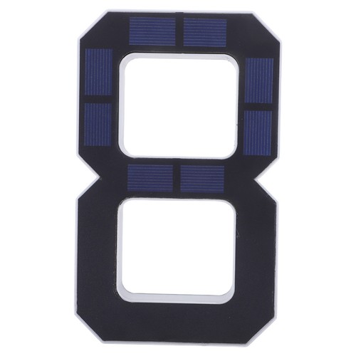 Solar lighted house - house, numbers