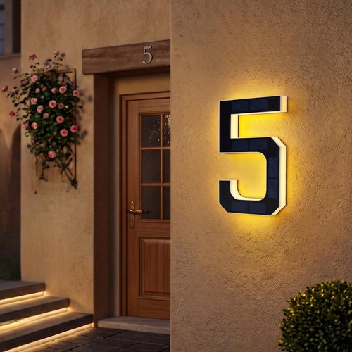 Solar house numbers for - house,