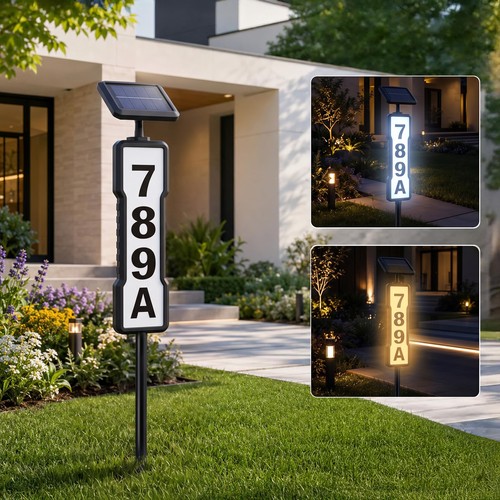 New solar powered address - new!,