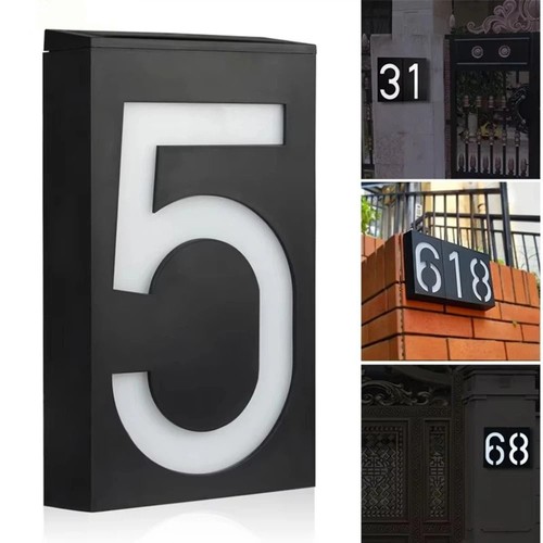 Solar led house number address - solar,