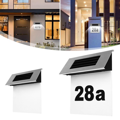 Solar doorplate number - doorplate,