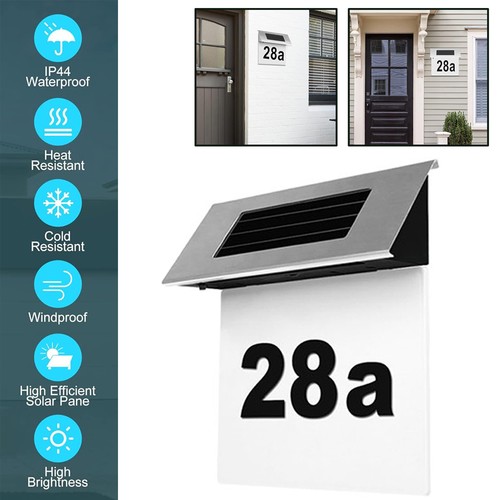 Solar address sign house - address, sign,house
