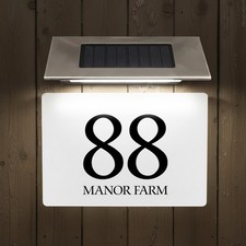 Solar Address Plaque –