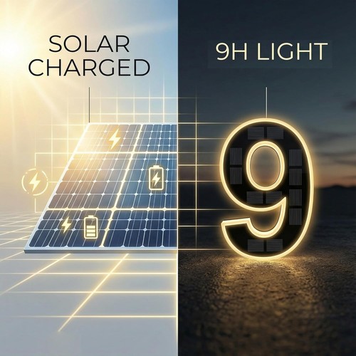 Solar led house numbers - led, &