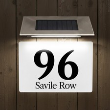 Lighted Solar House Number