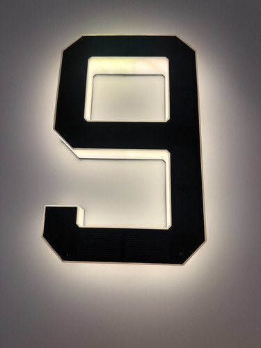 Solar lighted house number - lighted,