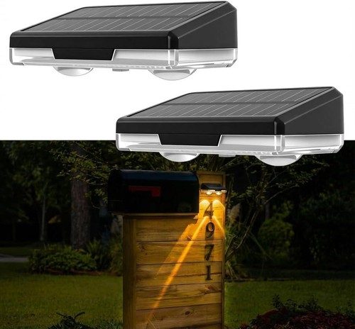 2pack solar mailbox - mailbox, lights